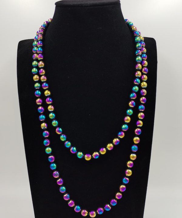 COLLIER A REFLETS ARC EN CIEL